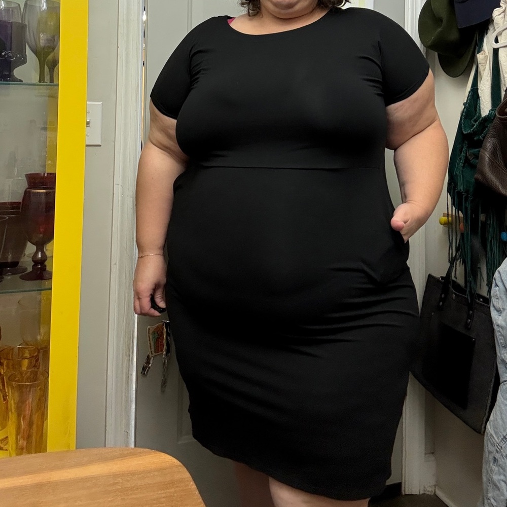 J. Jill Classic Black V-Neck Blouse